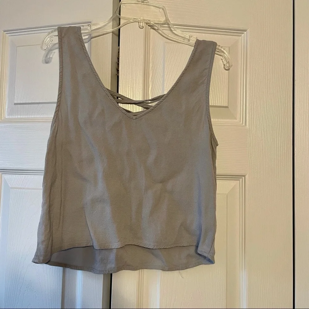 Forever 21 Lace up Tank Crop Top - Picture 4 of 5